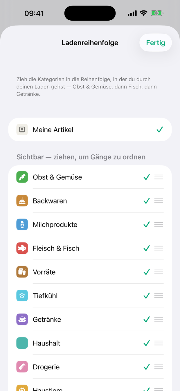Plenty store-order screen